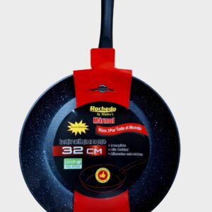Sartén ROCHEDO | Antiadherente de Mármol | 32cm | Negro