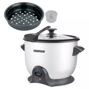 Olla arrocera BLACK AND DECKER | 20 tazas | Color Blanco
