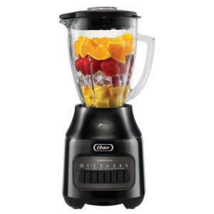 Licuadora OSTER® | Value Plus Negra | 6 Velocidades | 800 Watts | 1.5 lts Vidrio