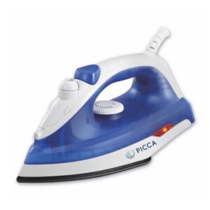 Plancha de Vapor PICCA | Suela Antiadherente | Blanco y Azul | PIIR149