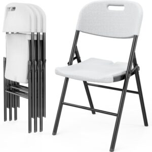 Silla Plegable ERICKSON | Exterior e Interior | Blanco | Doble Capacidad de Car