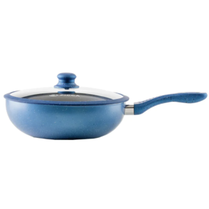 Sarten Wok PICCA | 28cm con tapadera de vidrio | Color Azul