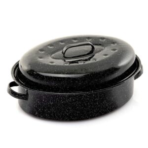 Pavera CINSA | Ovalada con Tapa | Peltre Vitrificado |15 Libras