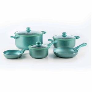 Batería de Cocina PICCA 8 Piezas, | color TURQUESA Gravina PI008BMT