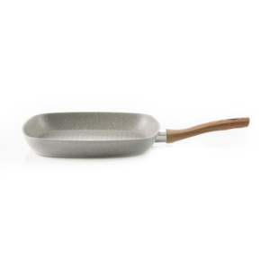 Sarten Tipo GRILL | PICCA | Cuadrado de 28cm | Color Gris