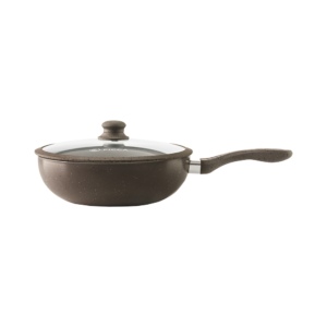 Sarten Wok PICCA Cina| Marmol 2.5 mm de espesor | Tapa de Vidrio | Color Cafe