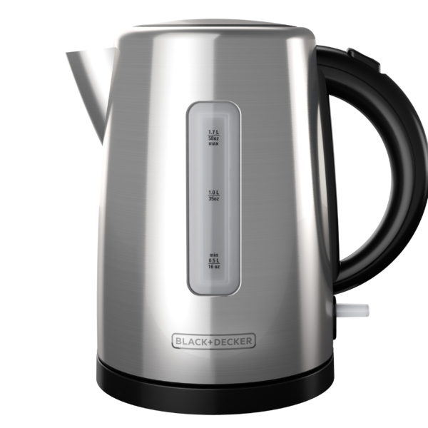 Hervidor De Agua | Black Decker | Acero Inoxidable de 1.7 Lts | KE2000SD