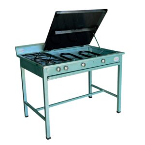 Estufa industrial 2 Hornillas | con PLANCHA 62x62 cm